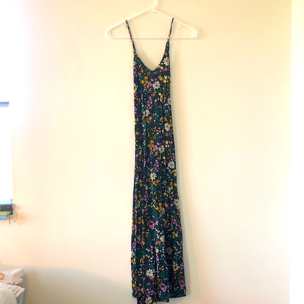 Maxi Flower spaghetti strap Dress